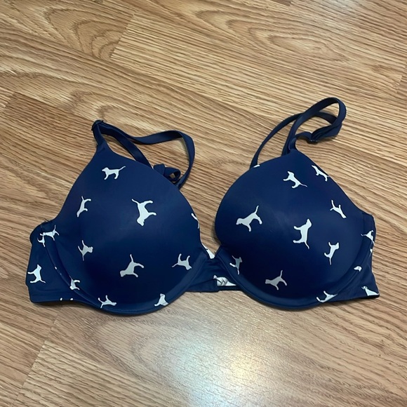 Victoria’s Secret Pink T-Shirt Light Gray Bar - Picture 2 of 9